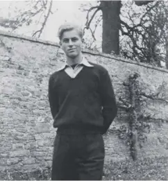  ??  ?? A rare picture of the Duke of Edinburgh during his time at Gordonstou­n