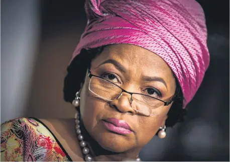  ?? Picture: AFP ?? PIVOTAL MOMENT. Speaker of Parliament Baleka Mbete, who yesterday told media at parliament she would allow a secret ballot in the no-confidence motion against President Jacob Zuma today.