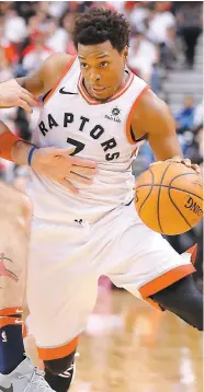  ?? PHOTO AFP ?? Le meneur de jeu Kyle Lowry entend garder la pédale au plancher face aux Wizards, ce soir à Toronto.