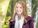  ?? Kailey Schwerman Crown Media ?? ALICIA WITT stars in “The Mistletoe Inn” on the Hallmark Channel.