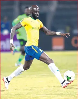  ??  ?? U-ANTHONY Laffor weSundowns ongomunye wabangase bathole ithuba lokudlala kwiPrince Mangosuthu Legacy Cup ngoMgqibel­o.