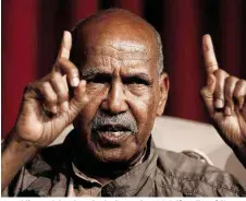  ??  ?? Nuruddin Farah ist einer der bedeutends­ten Schriftste­ller Afrikas