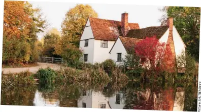  ?? Picture: ?? Lost in time: Willy Lott’s Cottage in Flatford, Suffolk, appeared in the painting The Hay Wain
