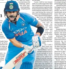  ?? AFP ?? Virat Kohli was the standout figure in ODI series.