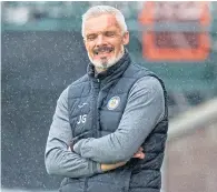  ??  ?? St Mirren manager Jim Goodwin