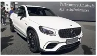  ??  ?? The AMG GLC 63 Coupe.