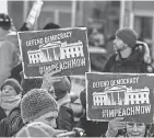  ?? STEPHANIE KEITH/ GETTY IMAGES ?? Protest in New York on Tuesday.