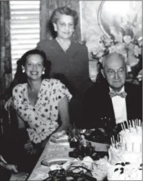  ?? ?? Lucille Glazer (left) with Rose and Henry L. Berg in the 1940s.