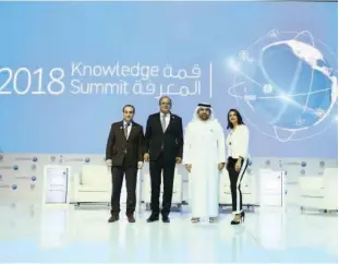  ??  ?? Jamal Bin Huwaireb said the UAE is headed for Vision 2030 and the results of the Global Knowledge Index prove that the nation is on the right track.