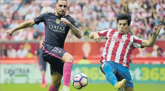  ?? FOTO: MANEL MONTILLA ?? Jorge Meré, que cumplió 20 años el 17 de abril, ya se ha enfrentado a los ‘grandes’ del fútbol español con el Sporting y hoy jugará la final de la Eurocopa Sub-21 ante Alemania