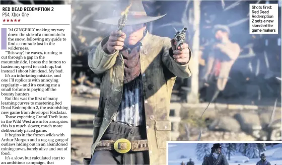  ??  ?? Shots fired: Red Dead Redemption 2 sets a new standard for game makers