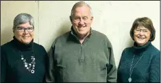  ?? TR Photo ?? Barnes County Salvation Army Chairman Lee Isenssee pictured with co-chairwomen Naomi and Lenora.