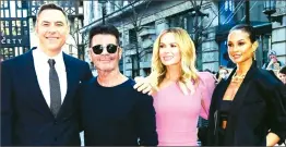 ??  ?? From left, David Walliams, Simon Cowell, Amanda Holden and Alesha Dixon attending the Britain’s Got Talent photocall at The London Palladium, this year
