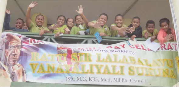  ?? Photo: Ronald Kumar ?? Students during Ratu Sukuna Day celebratio­n at Ratu Sir Lala Sukuna Memorial School in Nabua on May 25, 2023.