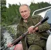  ?? PHOTO: REUTERS ?? Vladimir Putin enjoys spending his holidays in wild locations such as Lodochny Island.