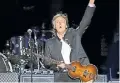  ??  ?? McCartney. Tocará el 23/3.