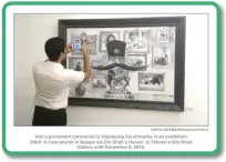  ??  ?? SARA Sassani/honaronlin­e.ir Iran’s prominent cartoonist is displaying his artworks in an exhibition titled ‘A Caricaturi­st in Nasser ed-din Shah’s Harem’ at Tehran’s Silk Road Gallery until November 6, 2018.