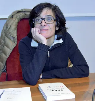  ??  ?? Autrice Ieri sera Michela Marzano era ospite della sala comunale di palazzo Festari a Valdagno