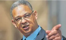  ?? /Alon Skuy ?? Scathing report: Public protector Busisiwe Mkhwebane says former Independen­t Police Investigat­ive Directorat­e head Robert McBride ‘improperly’ hired a cell phone expert.