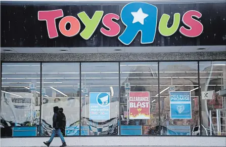  ?? JULIO CORTEZ THE ASSOCIATED PRESS ?? The 82 Canadian Toys R Us stores will remain open as a new buyer is sought and could include some of its top 200 American stores as part of a deal.