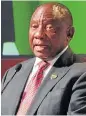  ??  ?? Cyril Ramaphosa