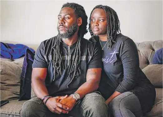  ?? USA TODAY ?? Eboni and Andarius Taylor have been trying to buy a house in Detroit for a year. Student loan debt, the costs of living and competitio­n with buyers who can pay hundreds of thousands of dollars in cash have kept their dream out of reach.