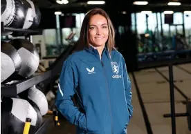  ?? Photograph: Neville Williams/Aston Villa FC/Getty Images ?? Lucy Stanforth is relishing her move to Aston Villa – ‘I’d never have imagined things working out so well’.