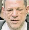  ?? ?? HARVEY WEINSTEIN Sex abuser in for tests.