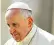  ??  ?? Pope Francis wants the Vatican to draft a new doctrine relating to excommunic­ating Catholics convicted of mafia involvemen­t