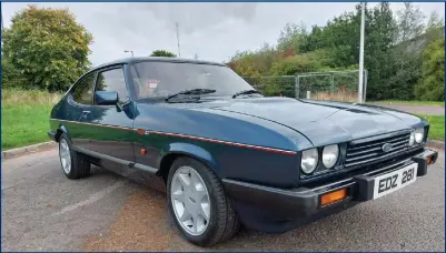  ?? ?? David Mutch, right, of Clydesdale Classic Cars says Ford Capris and Escorts are back in vogue