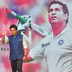  ?? PTI ?? Tendulkar is going to share the journey with his fans worldwide with “Sachin: A Billion Dreams” that releases on May 26.