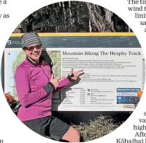  ??  ?? Sarah Bennett, above, at the track start.
Facing page: Scotts Beach is a stunning section of the Heaphy Track.