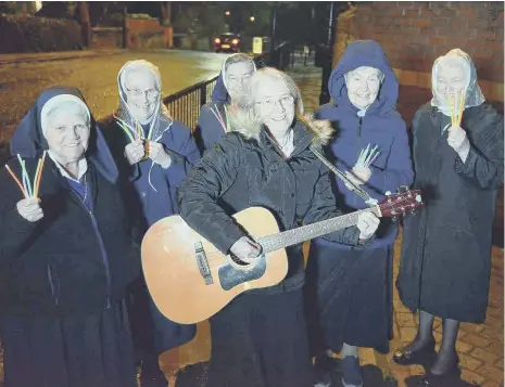  ??  ?? The sisters from St Anthony’s Convent of Mercy in Thornhill, sang for Clap for Heroes.