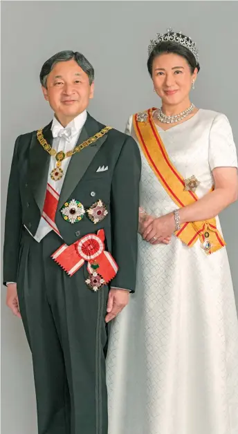  ?? Photo: Imperial Household Agency of Japan ?? Their Majesties The Emperor and Empress..