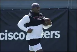  ?? JEFF CHIU — THE ASSOCIATED PRESS ?? San Francisco 49ers wide receiver Deebo Samuel at the NFL football team's practice facility in Santa Clara June 7.