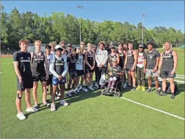  ?? Calhoun high school track and field ?? The Calhoun High School boys track and field team had a great day last week at the Region 7-5A meet in Roswell. Led by Dylan Faulkner’s four individual wins, the Yellow Jackets will have a large group of athletes at Saturday’s sectional meet.