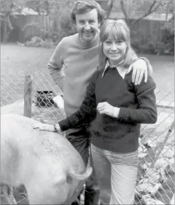  ??  ?? The cosy TV image of living off the land - Richard Briers and Felicity Kendal in The Good Life