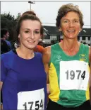  ??  ?? Irish team member, Shona Heaslip, An Ríocht AC (left) with her mentor and club-mate, Niamh O’Sullivan.