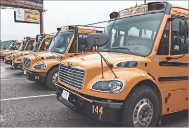  ?? CCPS ?? In addition to facility constructi­on, maintenanc­e, and equitabili­ty projects, ESPLOST also funds new buses to maintain safe transporta­tion. With ESPLOST 6, the school system purchased 17 new buses.