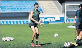  ?? FOTO: REAL SOCIEDAD ?? Diego Llorente se entrena con la Real, con la que tiene contrato hasta 2022