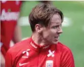  ??  ?? Landslagsk­aptein Stefan Johansen har pådratt seg en skade før kampen mot Romania.