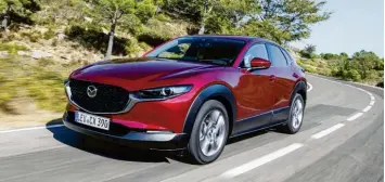  ?? Foto: Mazda ?? Design können sie, die Japaner: der formvollen­dete Mazda CX-30.