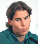  ??  ?? Out of Wimbledon: Rafael Nadal.