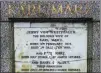  ?? PETER NICHOLLS / REUTERS ?? A memorial to German philosophe­r Karl Marx is seen after it was vandalized at Highgate Cemetery in north London on Feb 5.