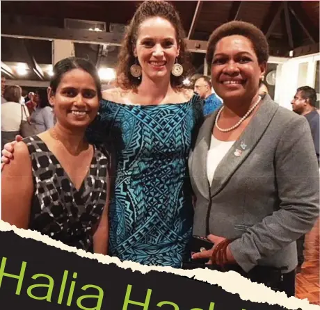  ?? Picture: SUPPLIED ?? Ms Haddad is expected to leave Fiji next week.