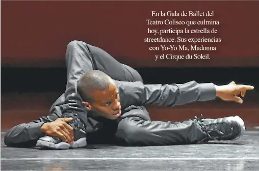  ?? FOTOS: GZA. PASHKUSH / LYLE CORDOVA ?? APASIONADO. El artista asegura que la danza callejera refleja la forma en que las raíces culturales se ramifican desde el alma.