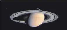  ?? FOTO: NASA/DPA ?? Das Ring-System des Saturns gibt Forschern Rätsel auf.
