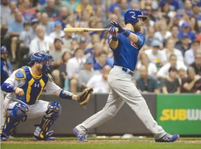  ?? | MORRY GASH/ AP ?? Ben Zobrist said his wrist, which bothered him when he hit right- handed for much of last season, is 100 percent.