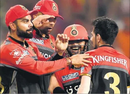 ??  ?? Virat Kohli’s Royal Challenger­s Bangalore have won just two games out of eight this IPL season.