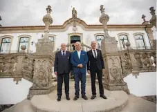  ??  ?? Pinto da Costa, Rui Santos e Francisco Carvalho